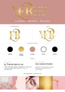 Graphic Design Style Guide for Elah's Beauty Room