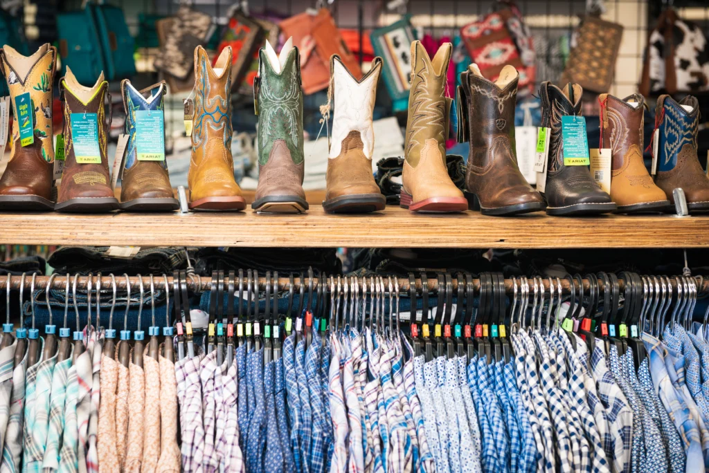 Darwin Business Photographer -Professional photo of Saddleworld NT cowgirl boots and shirts