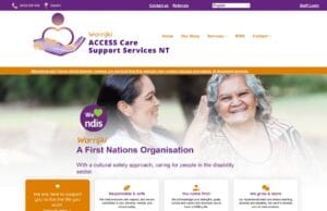 Homepage Website design in Darwin - Warrijki ACCESS Care NT