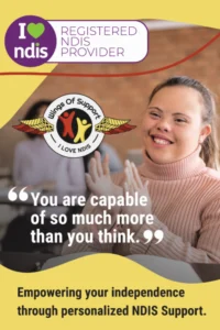 Graphic Design in Kununurra Wings of Support NDIS Window Posters